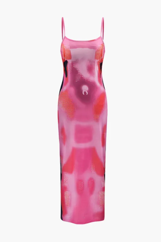 Body Heat Print Cami Maxi Dress sold by Micas