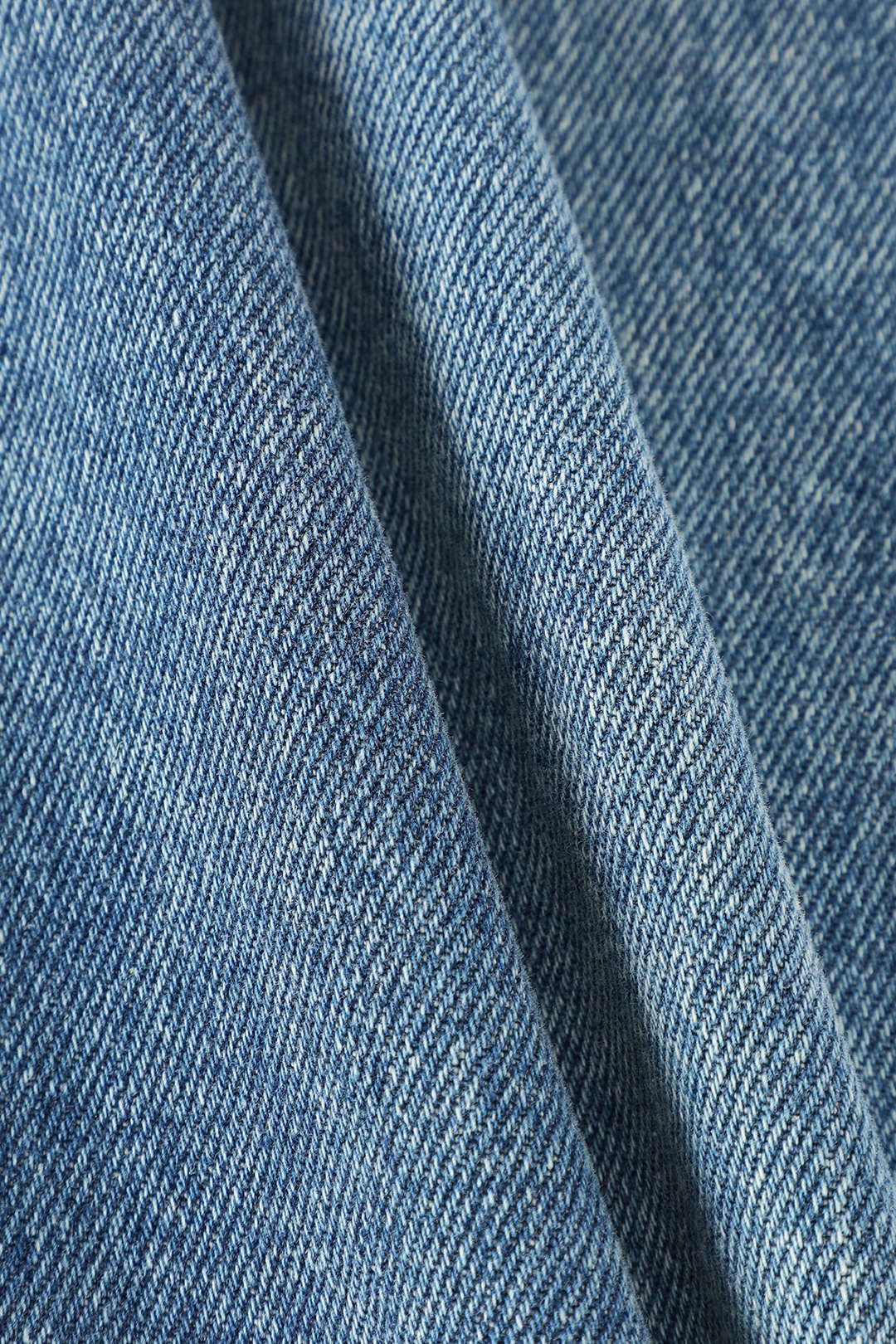 Asymmetric Frayed Slit Denim Skirt sold by Micas product image thumbnail 4