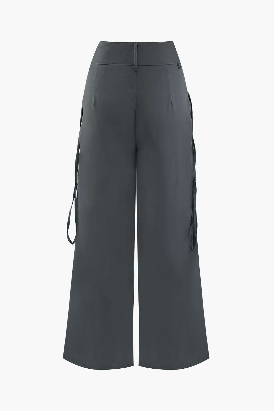 Asymmetric Pleated Wide Leg Suit Pants sold by Micas product image thumbnail 2