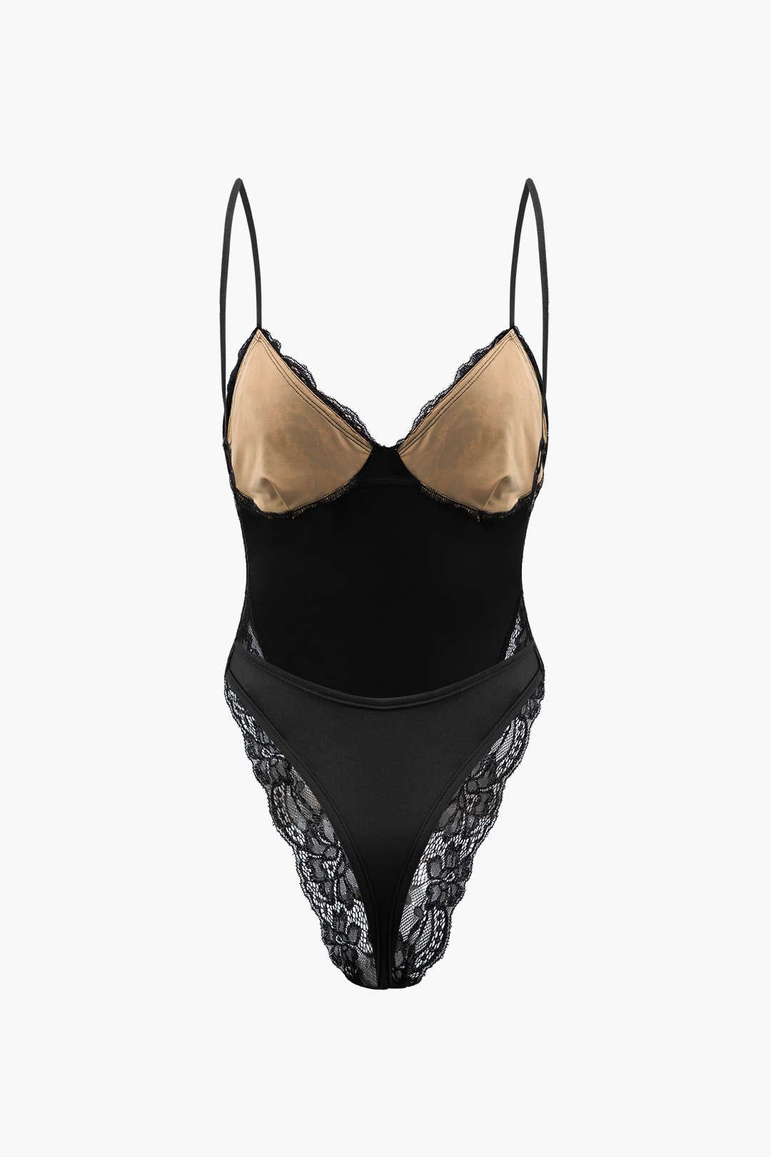 Lace V-neck Lace Backless Bodysuit sold by Micas product image thumbnail 2