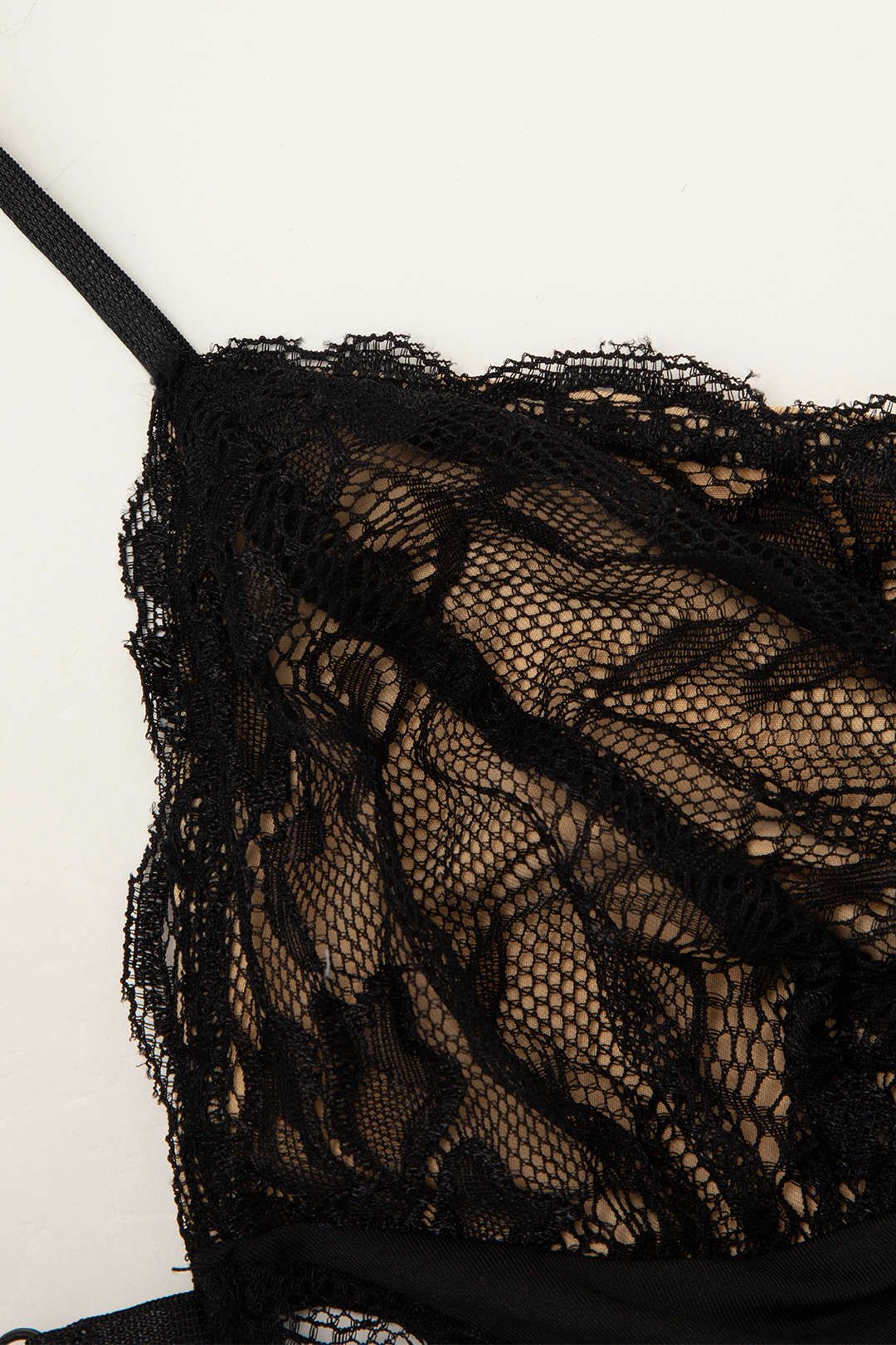 Lace V-neck Lace Backless Bodysuit sold by Micas product image thumbnail 3