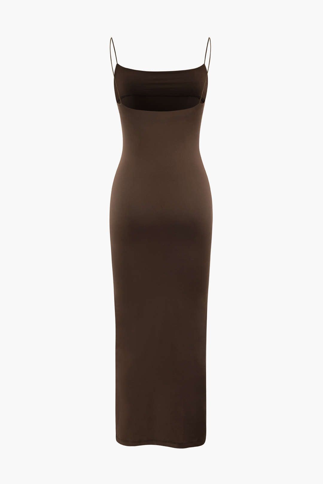 Solid Spaghetti Strap Midi Dress sold by Micas product image thumbnail 2
