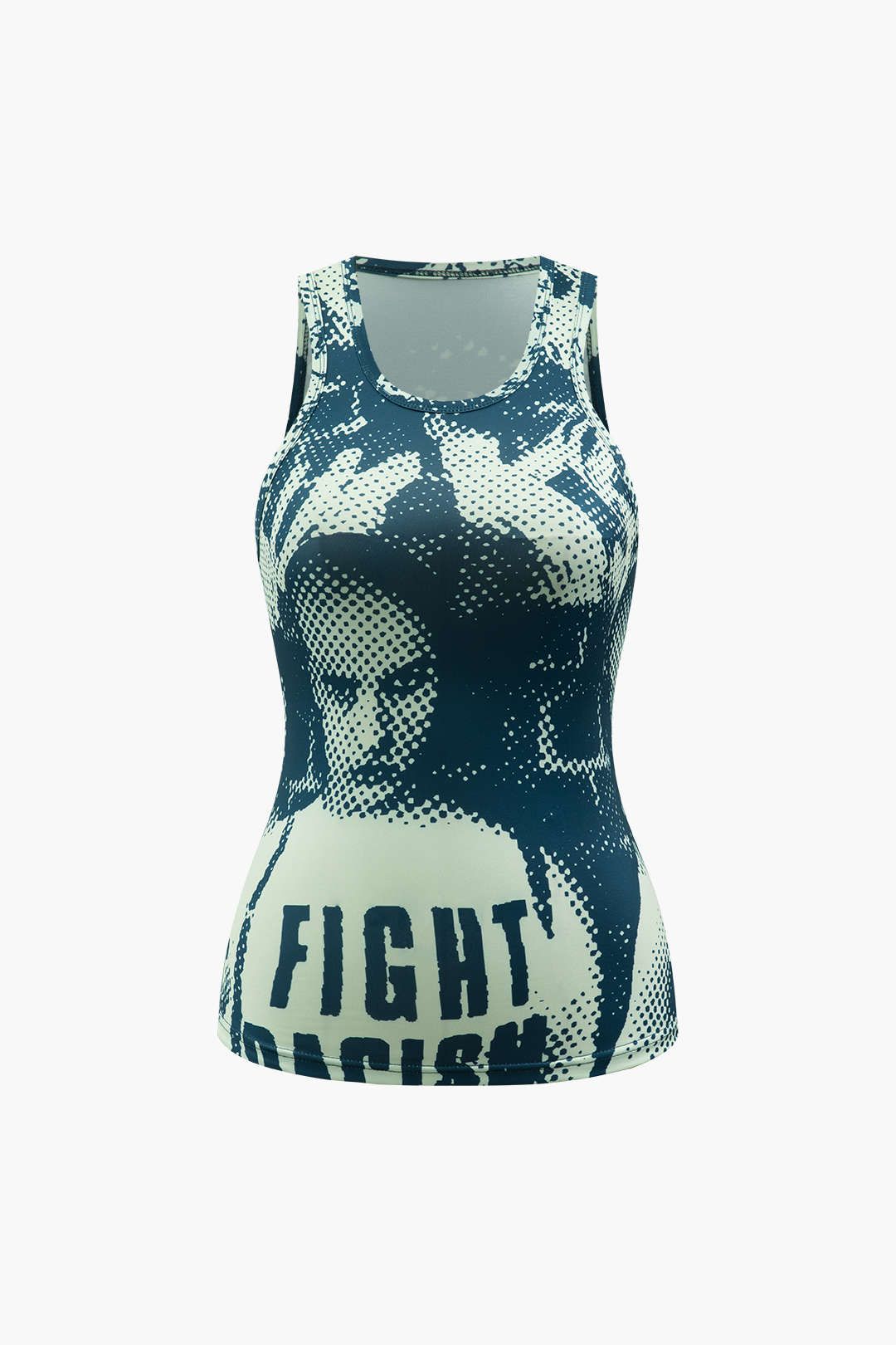 Portrait Print Tank Top sold by Micas