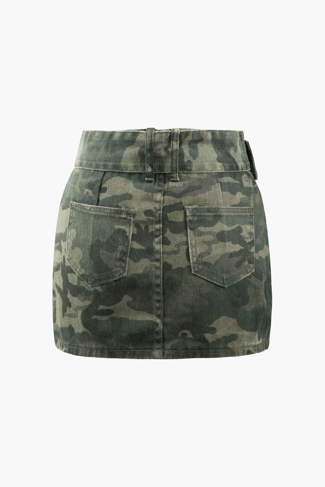 Camo Print Belted Mini Skirt sold by Micas product image thumbnail 2