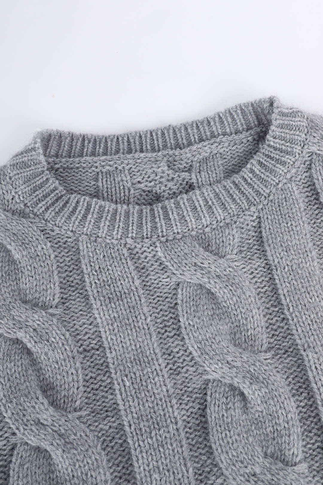 Cropped Cable Sweater sold by Micas product image thumbnail 4