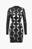 Cut Out Long Sleeve Mini Skirt sold by Micas