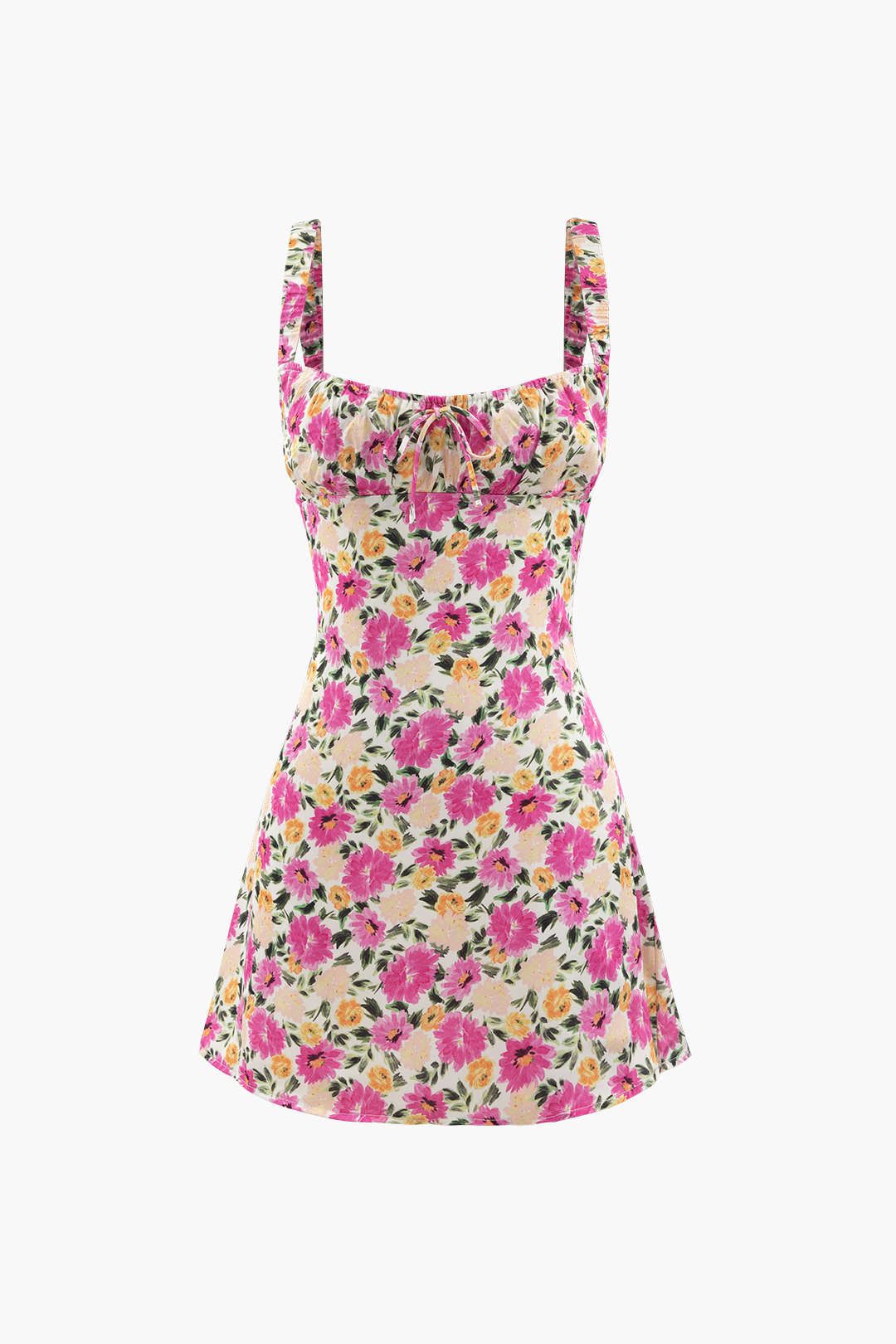 Floral Print Cut Out Back Mini Dress sold by Micas