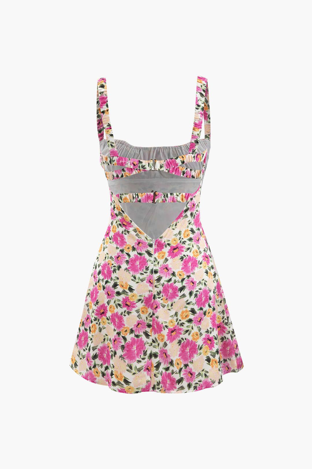 Floral Print Cut Out Back Mini Dress sold by Micas product image thumbnail 2
