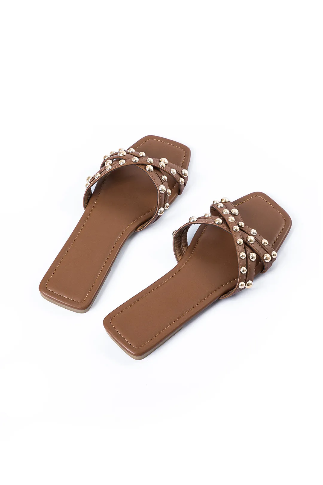 Hjemmesko med firkantet tå i imiteret læder sold by Micas product image thumbnail 2