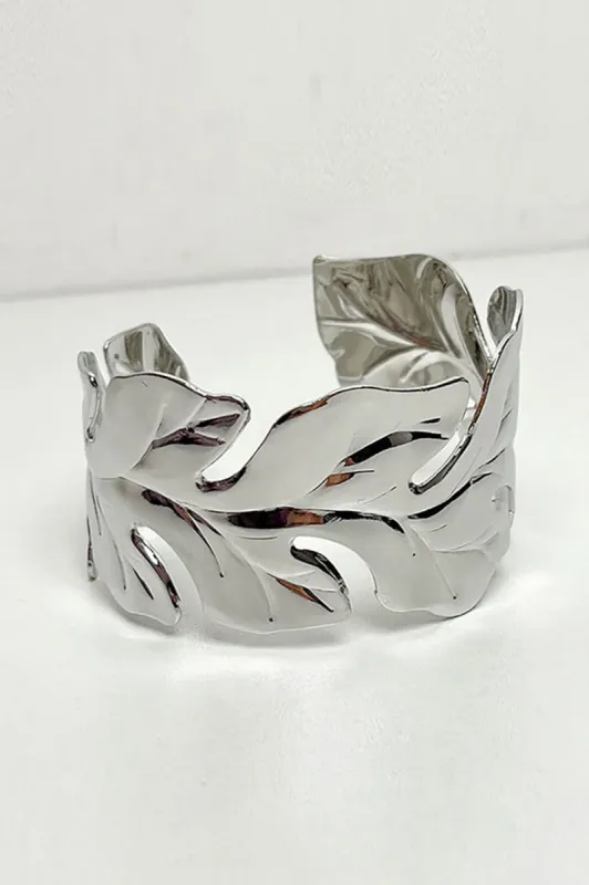 Leaves Decor Cuff Bracelet sold by Micas