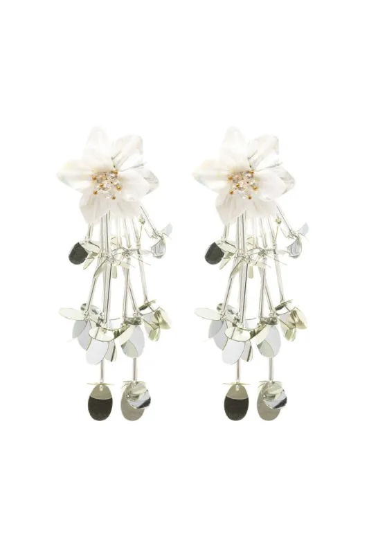 Flower & Sequin Earrings sold by Micas