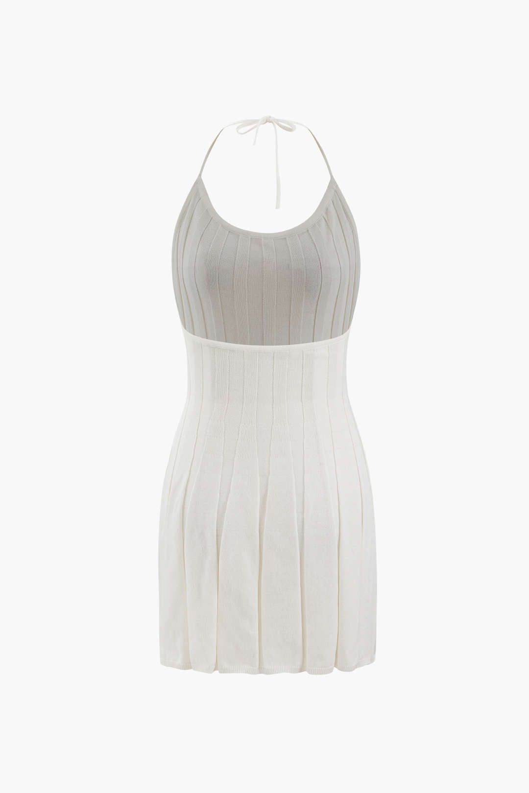 Halter Neck Pleated Mini Dress sold by Micas product image thumbnail 2