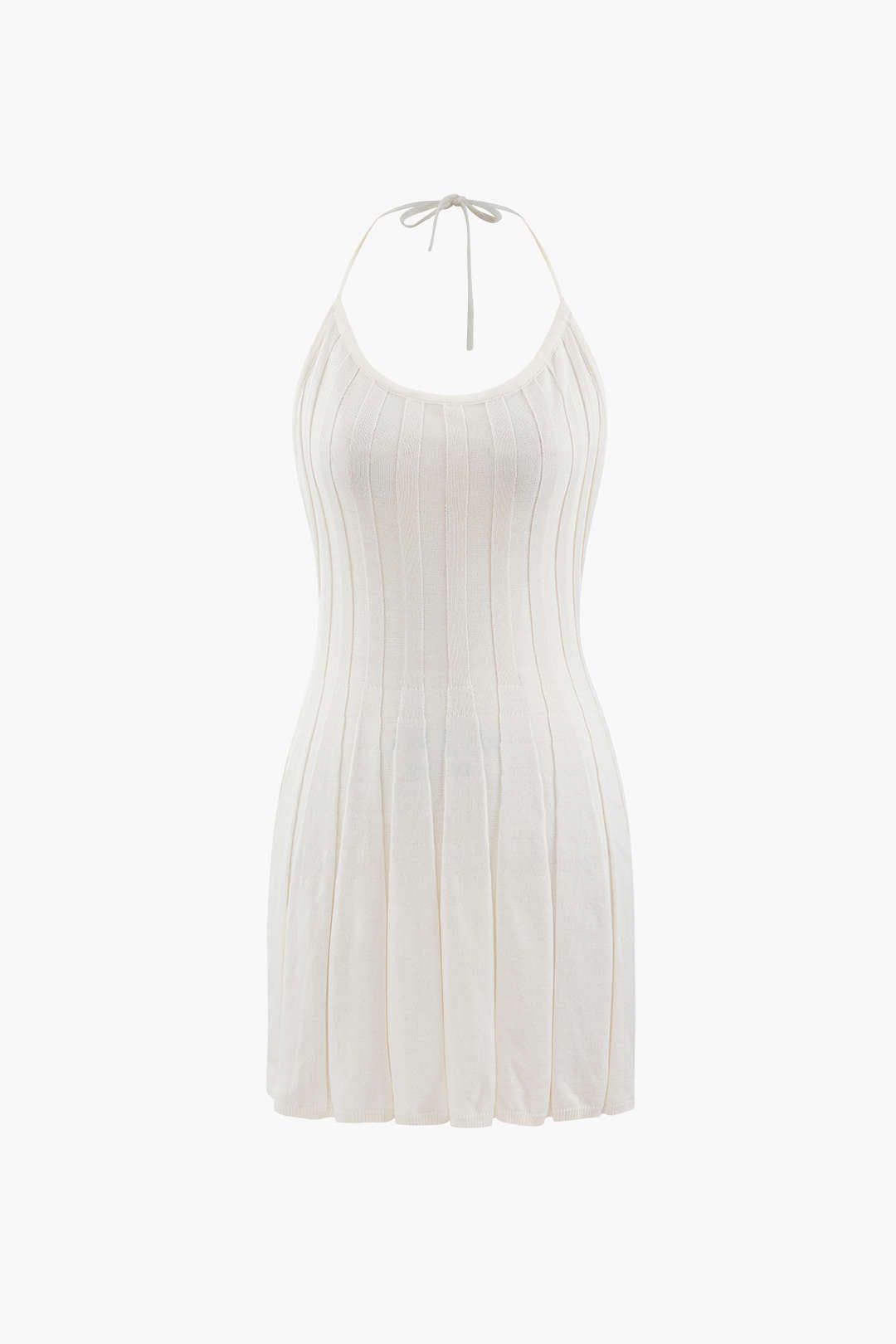 Halter Neck Pleated Mini Dress sold by Micas