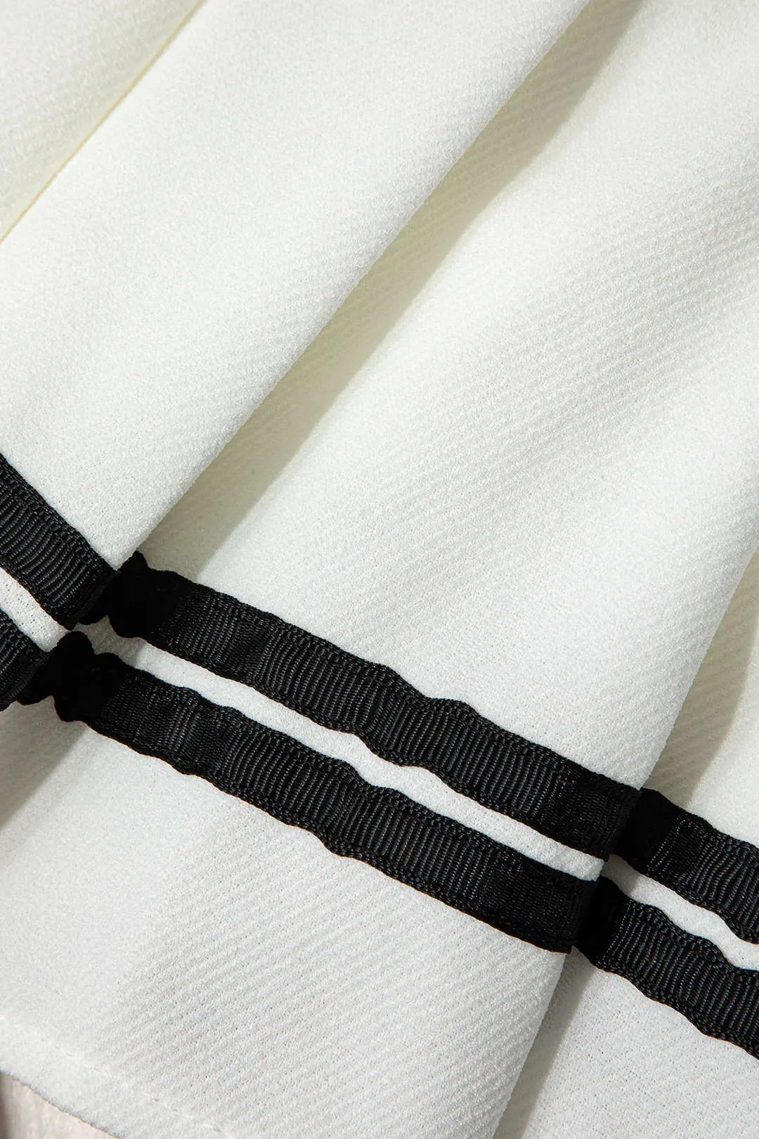 Stripe Print Pleated A-Line Skirt sold by Micas product image thumbnail 5