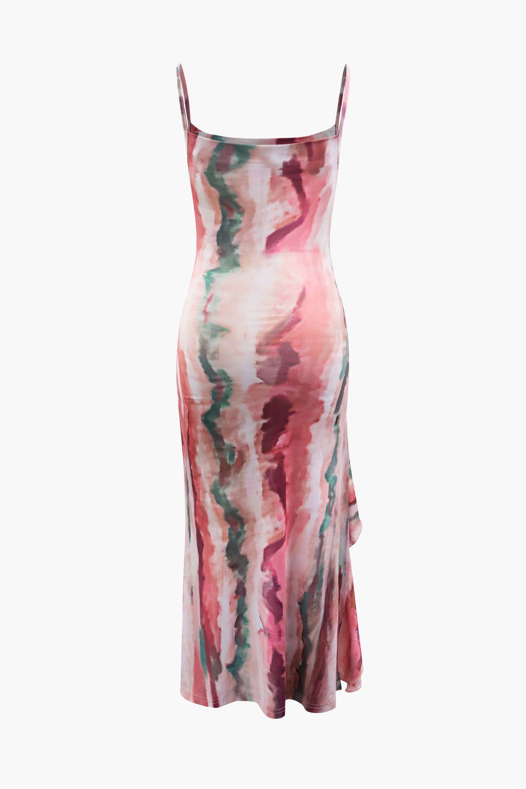 Abstract Print Asymmetric Midi Dress sold by Micas product image thumbnail 2