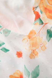 Floral Print Cross Tie Back Slit Maxi Dress sold by Micas