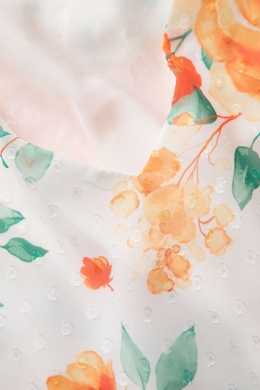 Floral Print Cross Tie Back Slit Maxi Dress sold by Micas product image thumbnail 3