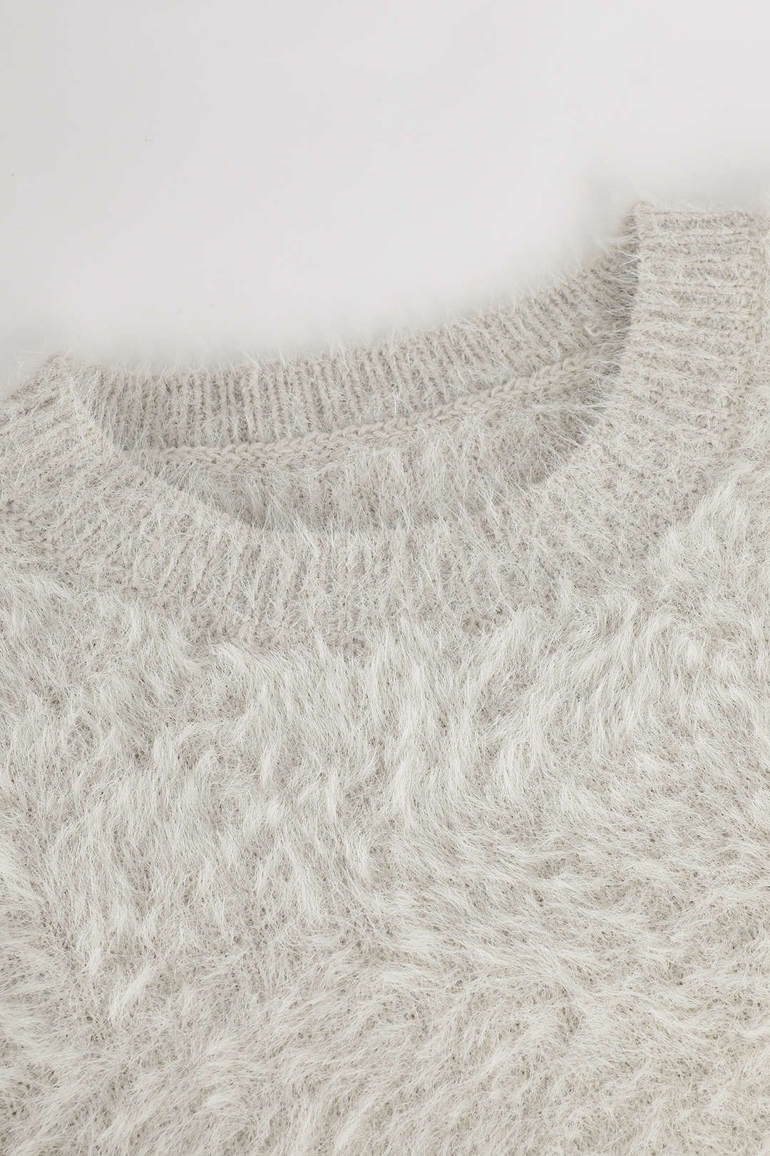 Fuzzy Cropped Knit Top sold by Micas product image thumbnail 3
