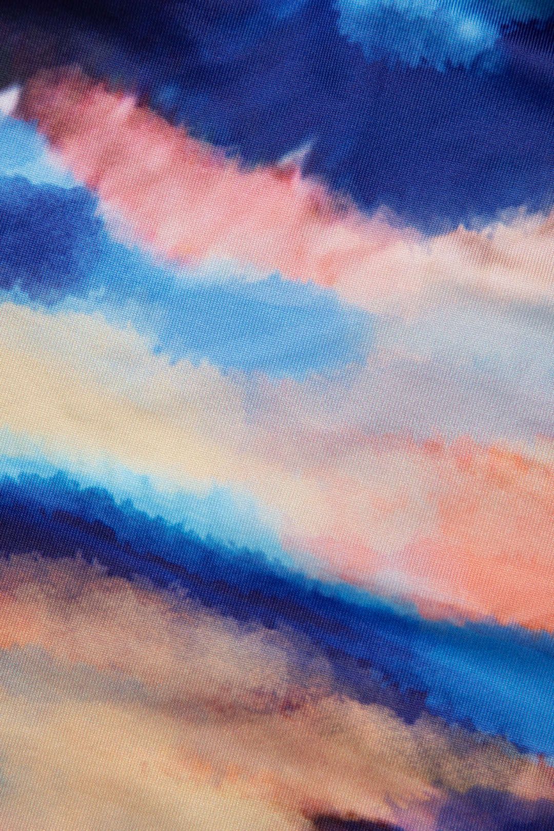 Tie Dye Strapless Ruched Maxi Dress With Gloves sold by Micas product image thumbnail 4