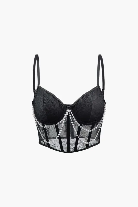 Pearl Lace Cami Top sold by Micas