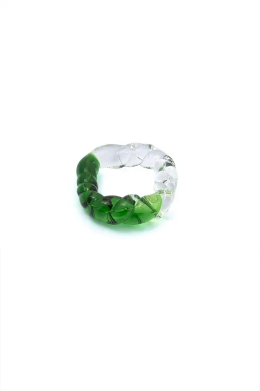 Contrast Color Twisted Rings sold by Micas