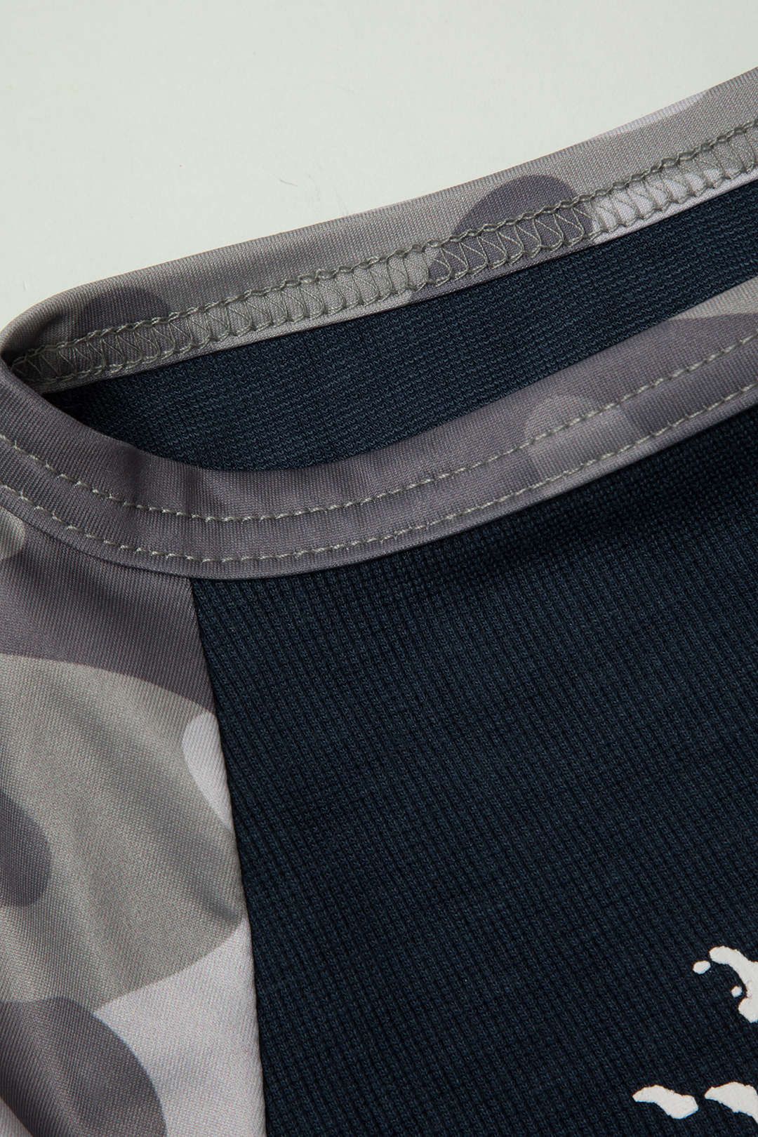 Camo Raglan HOLE Print T-shirt sold by Micas product image thumbnail 4