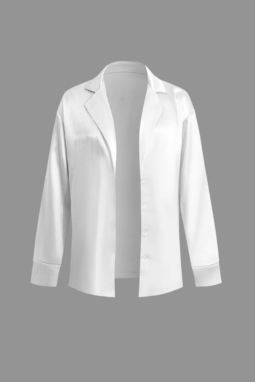 Solid Tie Front Sleepwear Set sold by Micas product image thumbnail 4