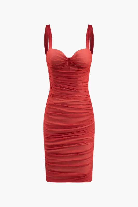 Mesh Panel Velvet Slit Mini Dress sold by Micas