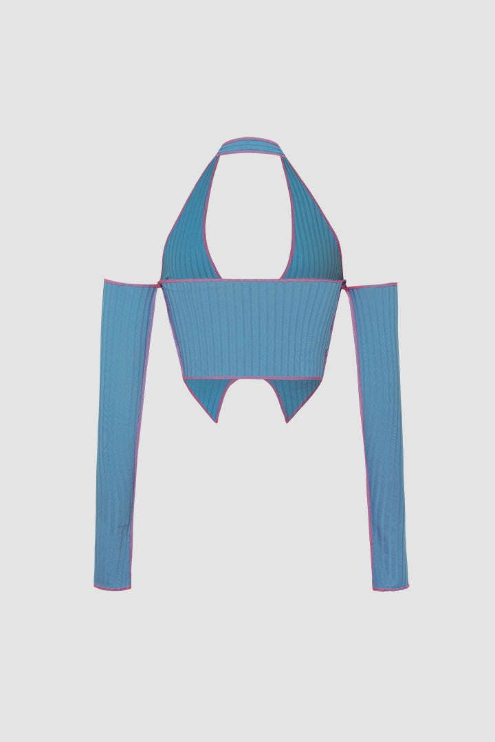 Halter Neck Long Slleve Top And Skirt Set sold by Micas product image thumbnail 5