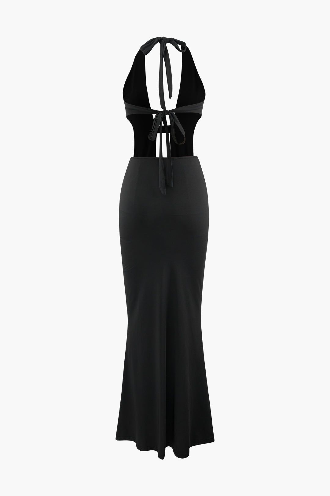 Halter Neck Cut Out Tie Back Maxi Dress sold by Micas product image thumbnail 2