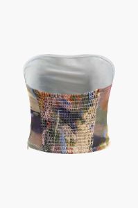 Abstract Pirnt Tube Top sold by Micas
