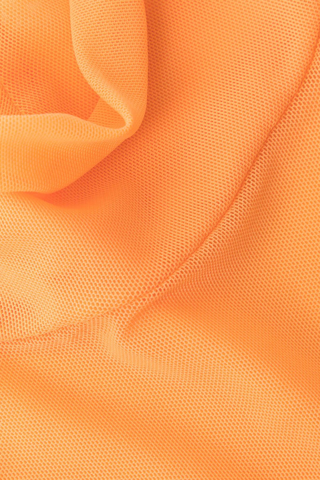 High Neck Ruched Mesh Long Sleeve Top sold by Micas product image thumbnail 4