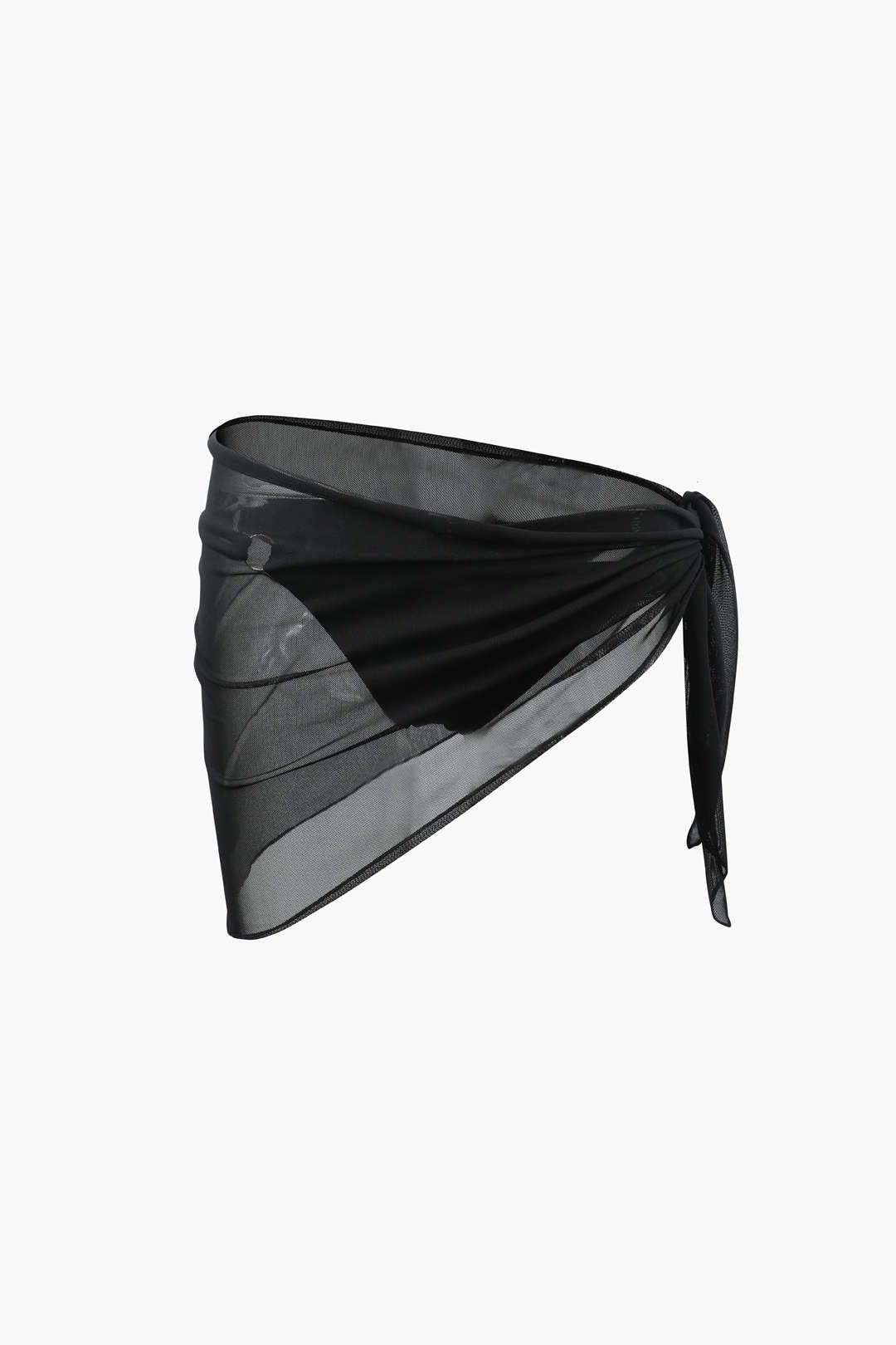 Halter Bikini And Mesh Sarong Set sold by Micas product image thumbnail 4