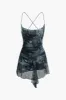 Ombre Print Cut Out Sheer Bodysuit sold by Micas