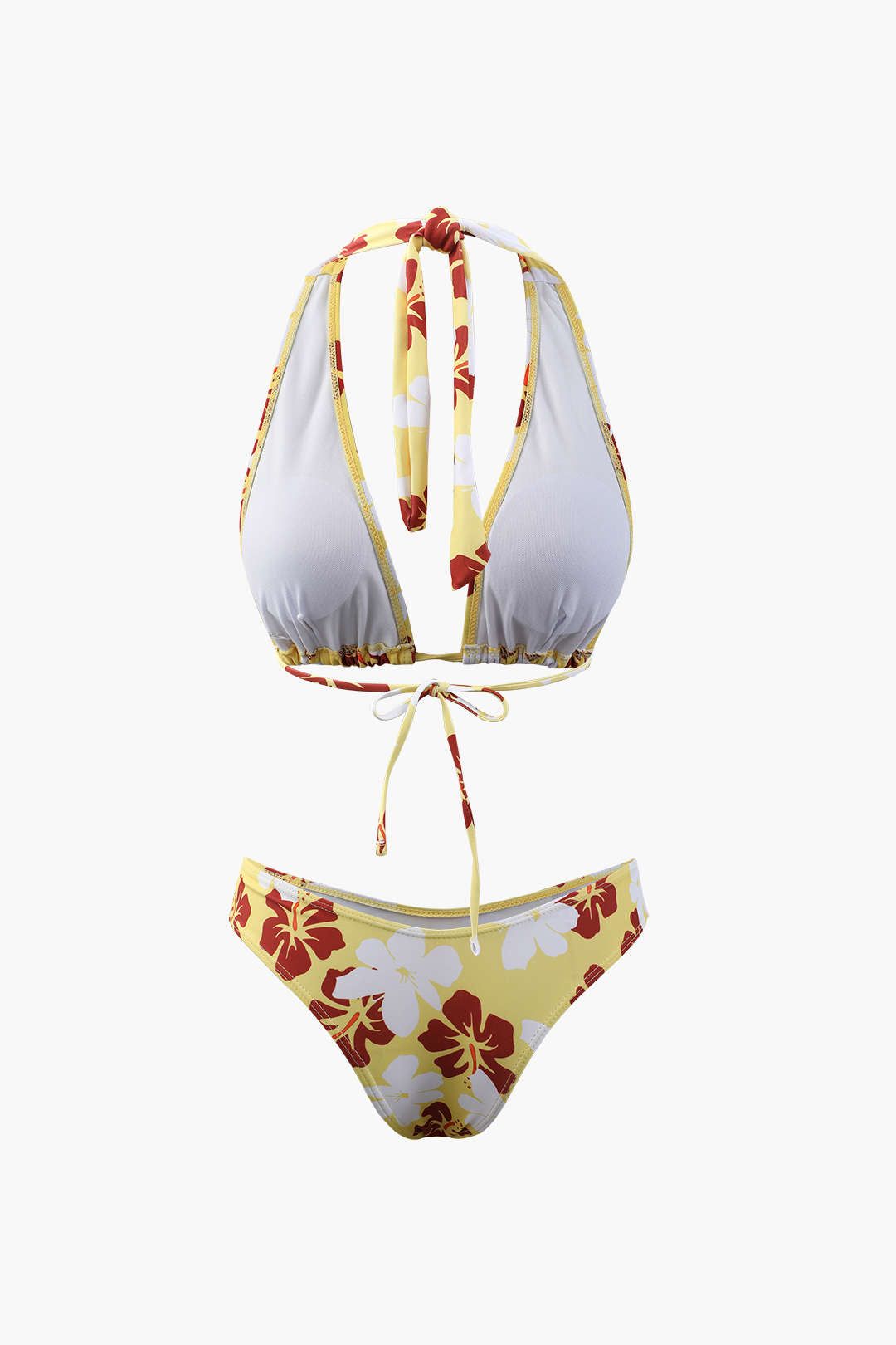 Floral Print Halter Tie Bikini Swimsuit sold by Micas product image thumbnail 2