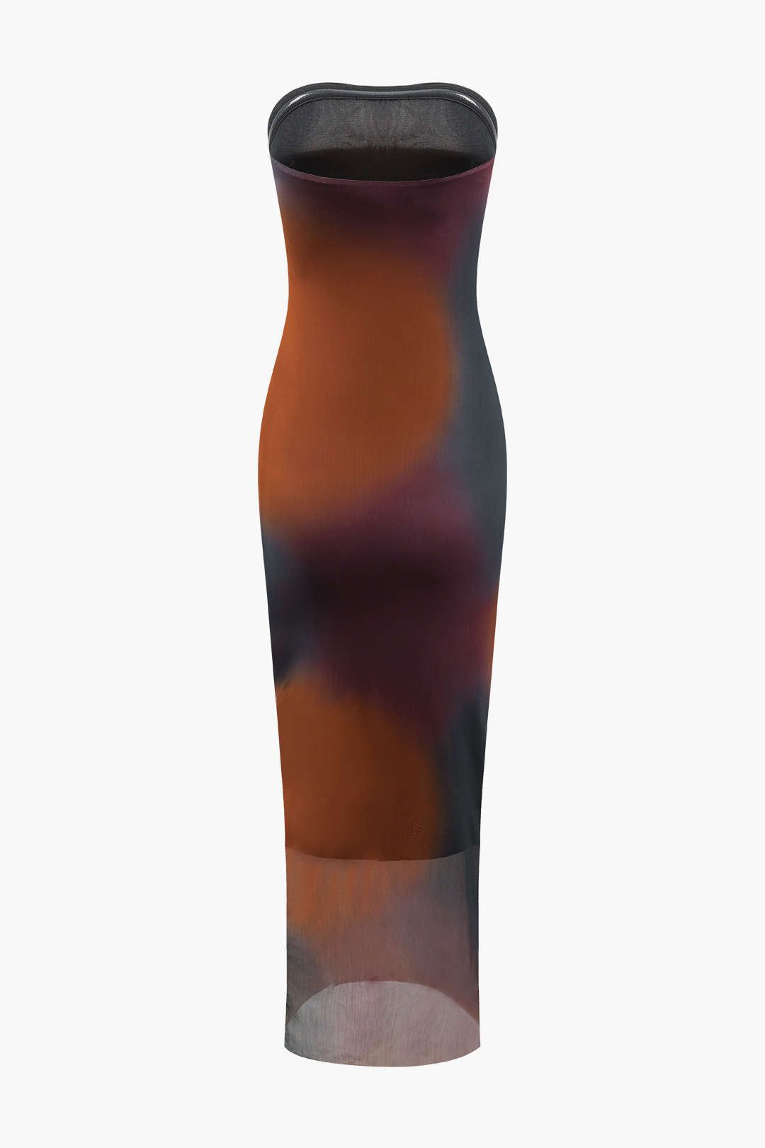 Tie Dye Mesh Strapless Midi Dress sold by Micas product image thumbnail 2
