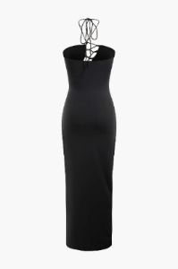 Cut Out Halter Maxi Dress sold by Micas