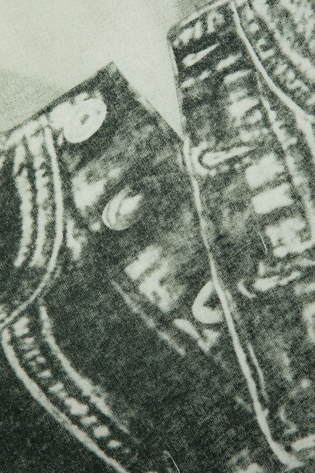 Denim Print Crop Tank Top sold by Micas product image thumbnail 4