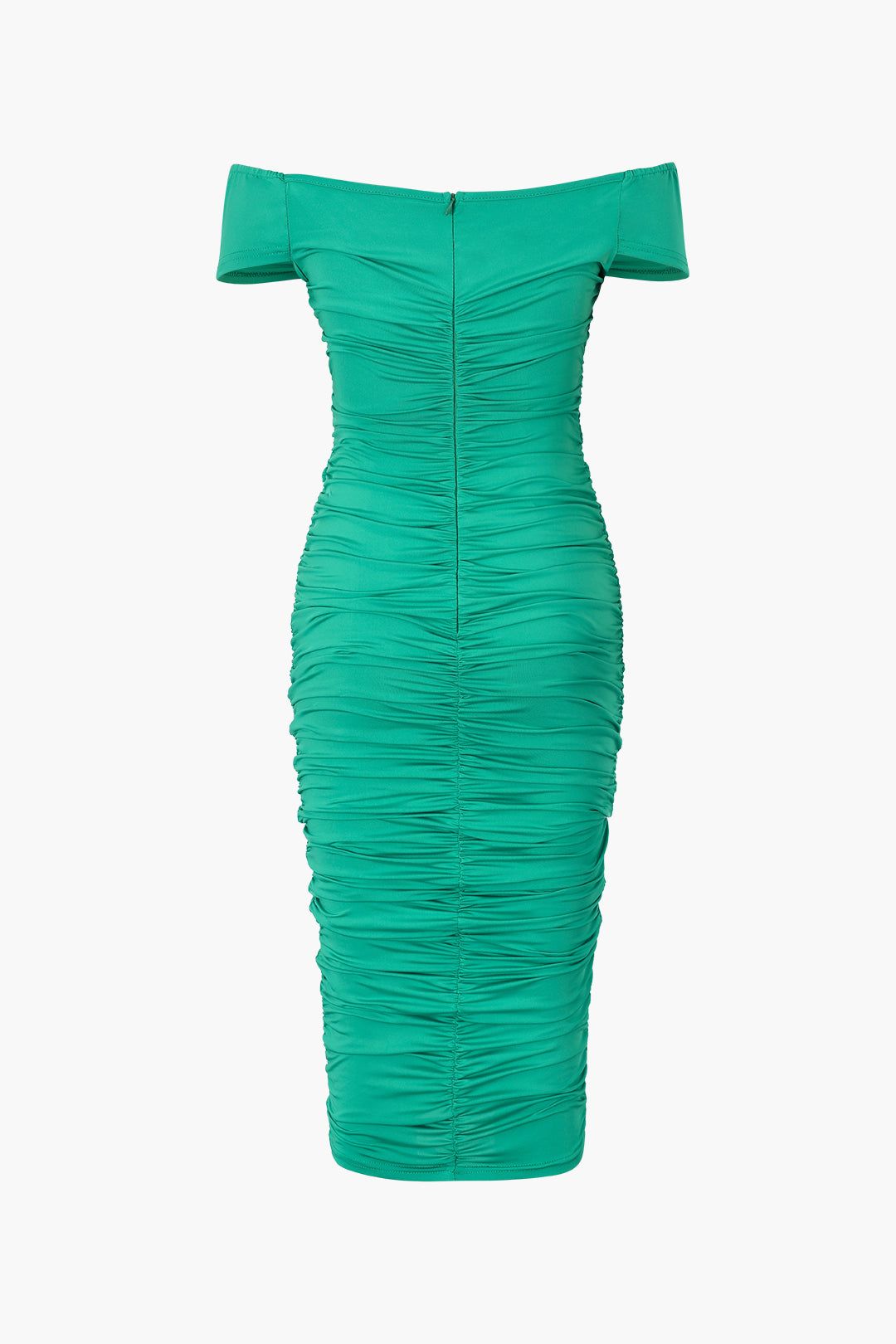 Off The Shoulder Ruched Midi Dress sold by Micas product image thumbnail 2