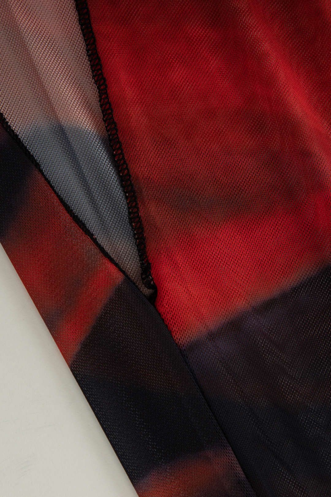 Tie Dye Sheer Mesh Long Sleeve Mini Dress sold by Micas product image thumbnail 4