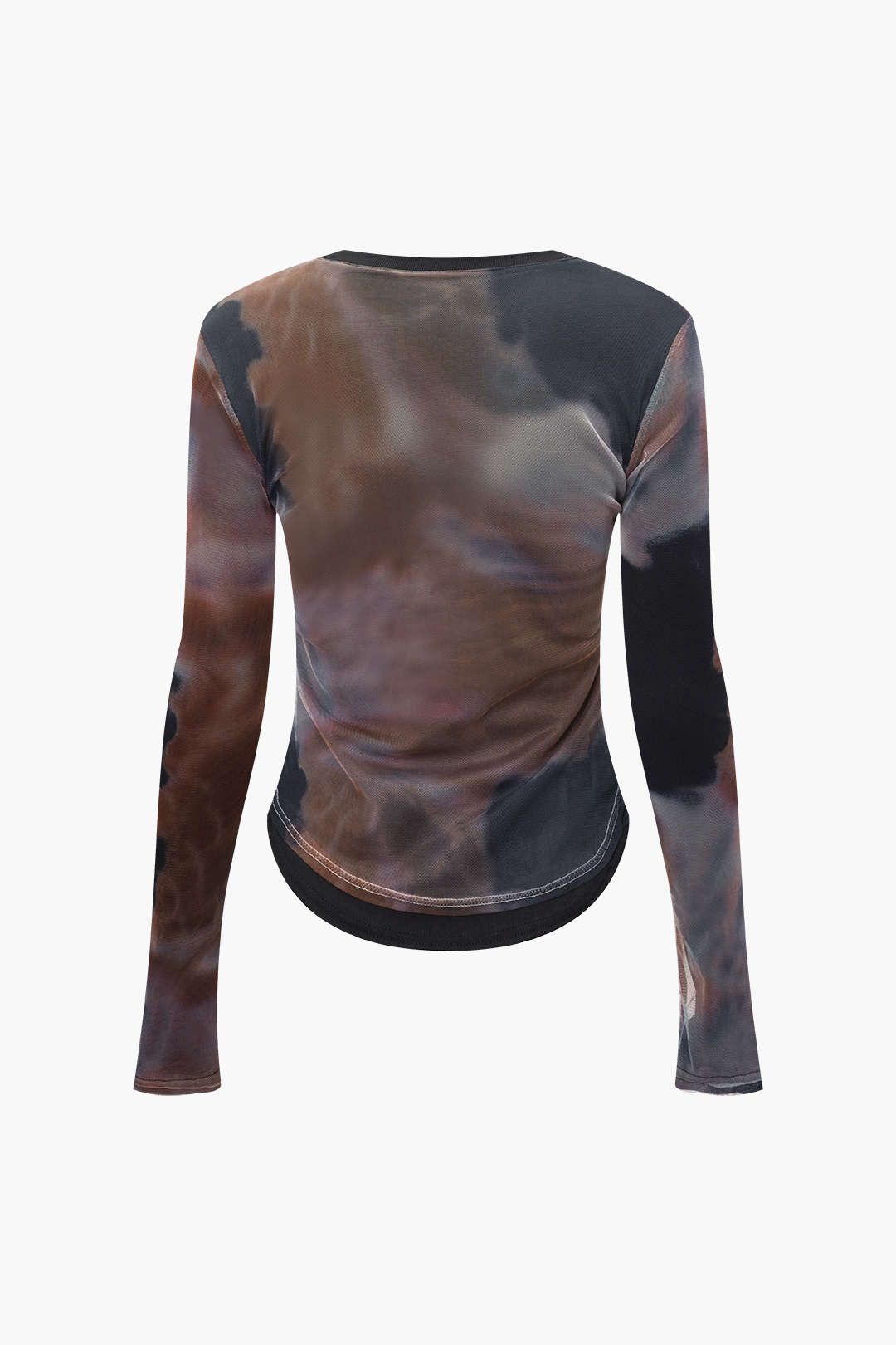 Tie Dye Mesh Long Sleeve Top sold by Micas product image thumbnail 3