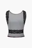Tie Dye Lace Backless Cami Top sold by Micas