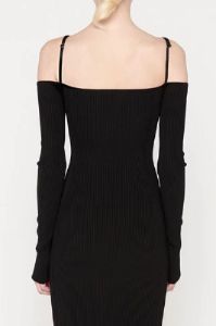 Strappy Cold Shoulder Long Sleeve Maxi Dress sold by Micas
