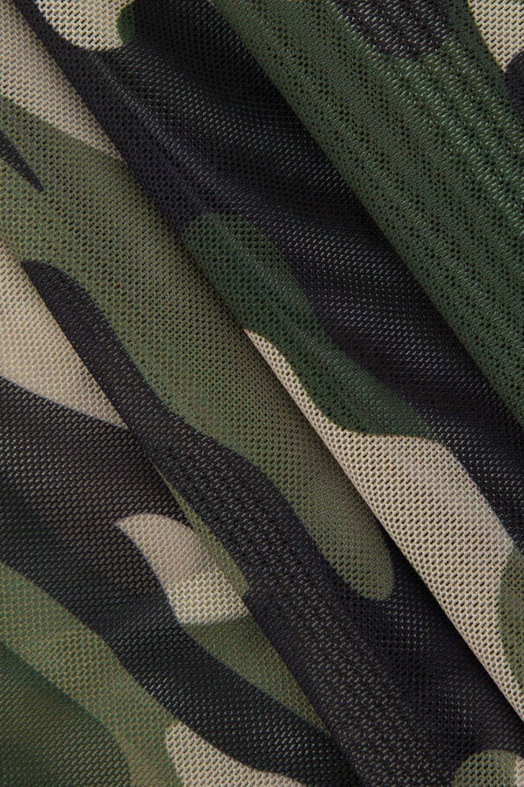 Camo Print Sheer Mesh Mini Dress sold by Micas product image thumbnail 3