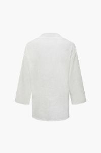 Linen-Blend Three-quarter Sleeve Shirt sold by Micas