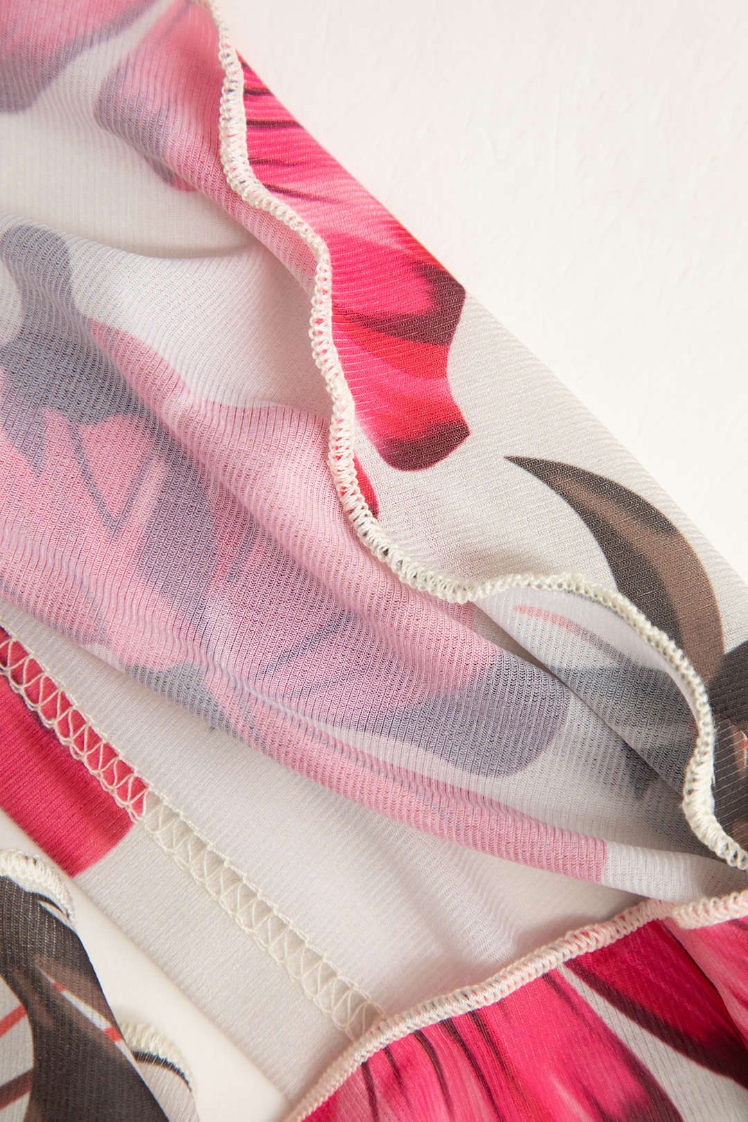 Floral Print Off-Shoulder Top And Ruched Mini Skirt Set sold by Micas product image thumbnail 9