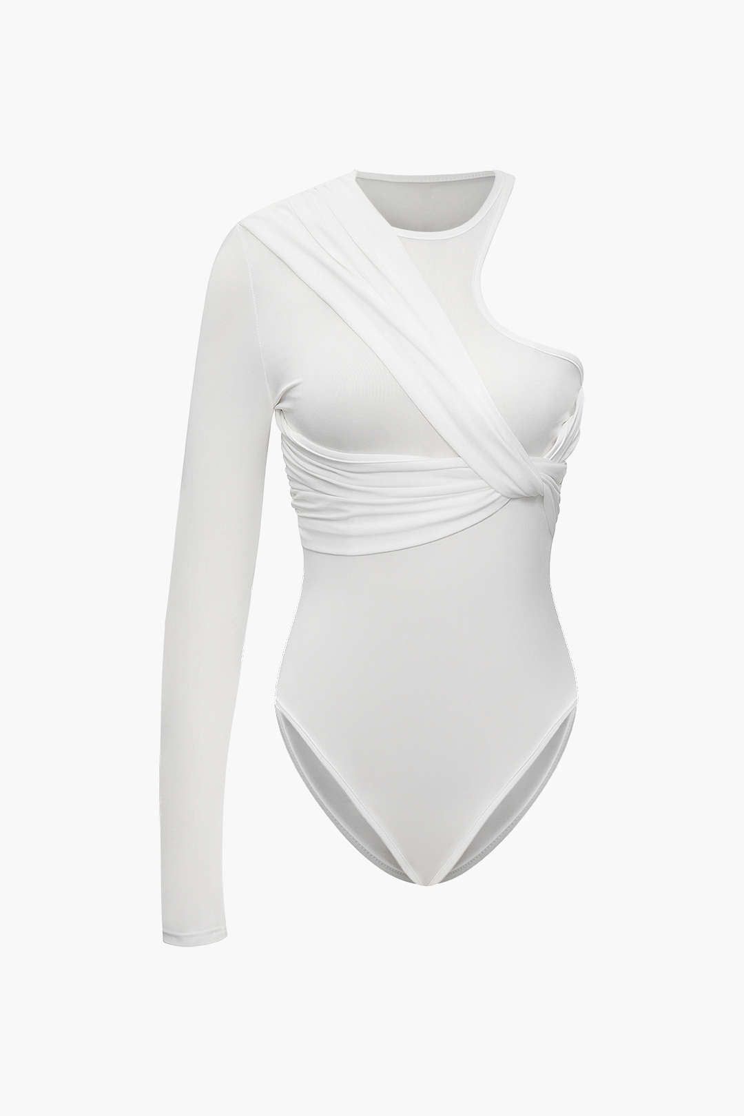 Asymmetric Knotted Bodysuit sold by Micas