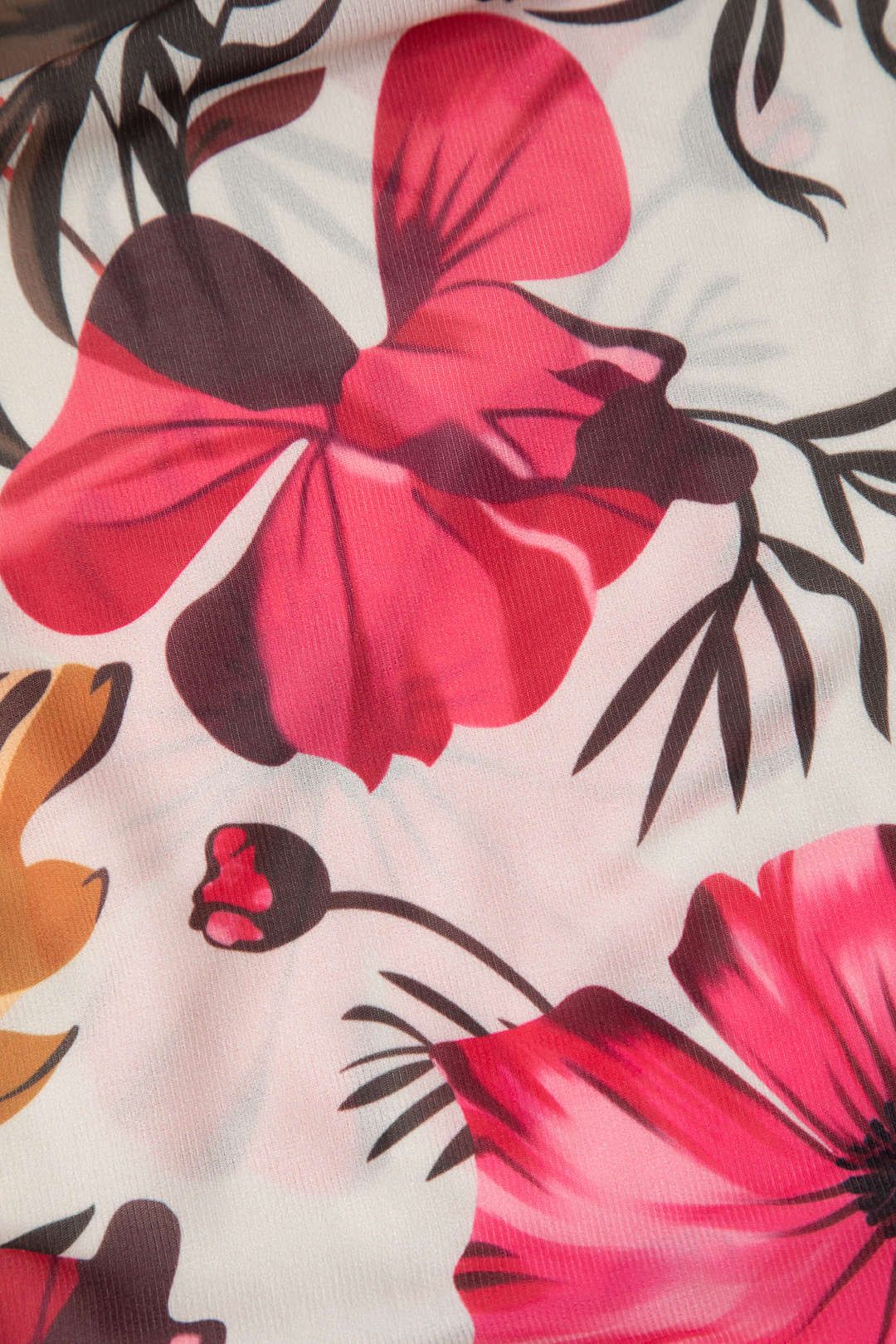 Floral Print Off-Shoulder Top And Ruched Mini Skirt Set sold by Micas product image thumbnail 7