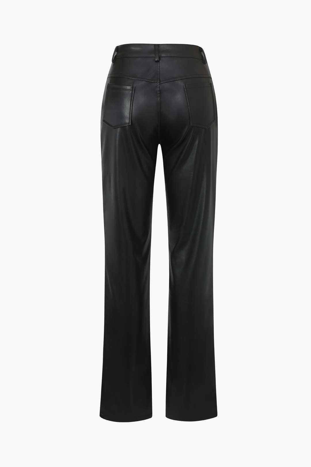 Low Rise Faux Leather Skinny Leg Pants sold by Micas product image thumbnail 2