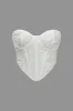 Solid 3D tekstureret Bustier Tube Top sold by Micas